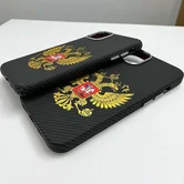 Чехол iPhone 15 Pro FreeAir MagSafe Герб матовый