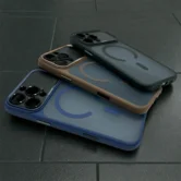 Чехол iPhone 16 Pro Max Njoyny N76 Mate Case (синий)