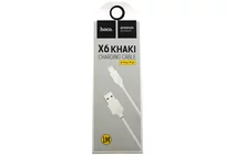 Кабель Hoco X6 Lightning - USB белый, 1м