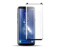 Защ. стекло Samsung S8+ 3D Full mini size черное