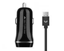 АЗУ-2USB Prime Line 2,4A + кабель micro USB, черный