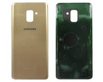 Задняя крышка Samsung A730F A8+ (2018) золото 1кл