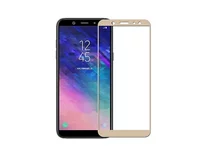 Защ. стекло Samsung A6/J6 Full золотое