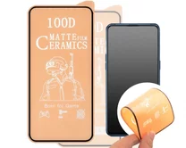 Защитное стекло-плёнка iPhone XS Max/11 Pro Max Ceramics матовое черное, 0.1 mm