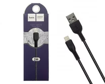 Кабель Hoco X20 Lightning - USB черный, 2м