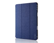 Remax Leather Case with pencil holder For iPadPro/Air 10.5' blue