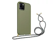 Чехол iPhone 6/6S/7/8 Plus BIO + шнурок (темно-зеленый)