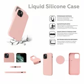 Чехол iPhone 13 Liquid Silicone FULL (красный)