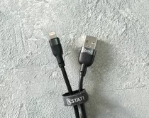 Кабель Kstati KS-010 Lightning - USB черный, 1м