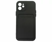 Чехол iPhone 12 TPU CardHolder (черный)