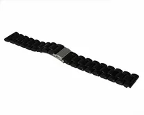 Ремешок Samsung/Huawei/Amazfit GTR 22mm 3-bead пластик черный