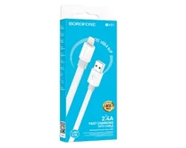 Кабель Borofone BX89 Lightning - USB серый, 1м