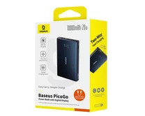 Внешний АКБ 10000 mAh Baseus PicoGo Digital Display 20W черный