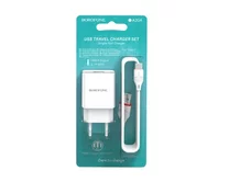 СЗУ-1USB Borofone BA20A + кабель Type-C, белый