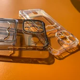 Чехол Samsung S25 Ultra TPU CardHolder (прозрачный черный)
