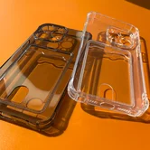 Чехол Infinix HOT 50 Pro 4G TPU CardHolder (прозрачный черный)
