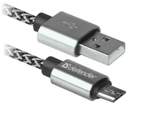 Кабель Defender microUSB - USB 08-03T PRO белый