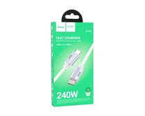 Кабель Hoco U134 Primero 240W Type-C - Type-C серый, 1,8м