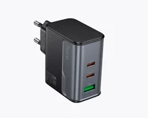 СЗУ-1USB + 2USB-C Hoco CS75A, PD75W+QC3.0, черный