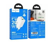 СЗУ-1USB+1USB-C Hoco N69, PD20W,QC3.0, белый