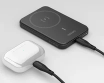 Внешний АКБ 5000 mAh NRG MagSafe Basic,15W QI, Deppa, черный, 33666