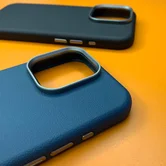 Чехол iPhone 16 Plus Njoyny NY-39 Leather (черный)