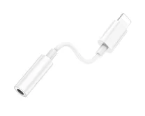Переходник Borofone Genuine BV21 Lightning Digital 3.5 jack Audio белый