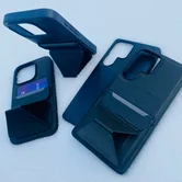 Чехол iPhone 16 Pro Max KEEPHONE Leyca (синий)