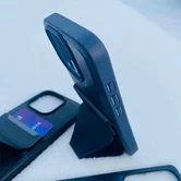 Чехол iPhone 16 Pro KEEPHONE Leyca (черный)